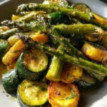 Roasted Asparagus with Zucchini and Squash