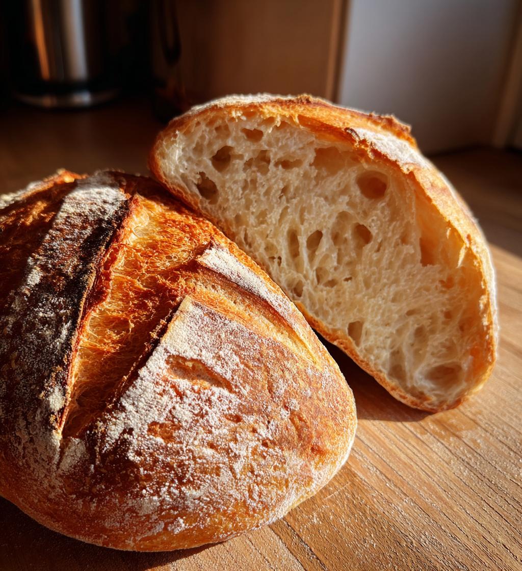 Rustic Italian Crusty Bread - detail 1