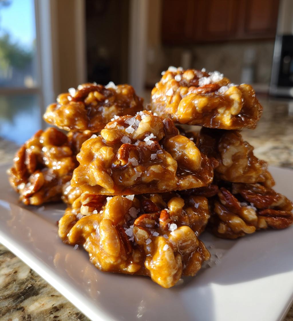 Sea Salted Praline Pecan Clusters - detail 1