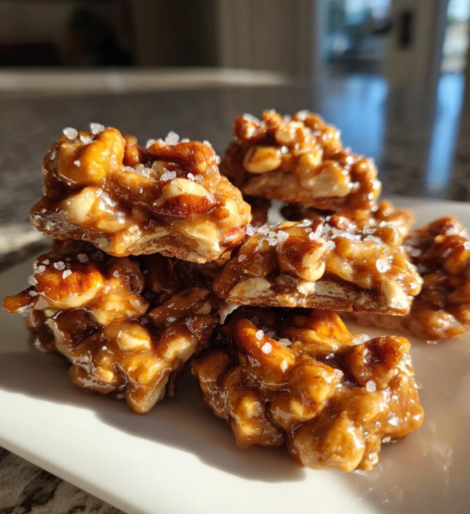Sea Salted Praline Pecan Clusters
