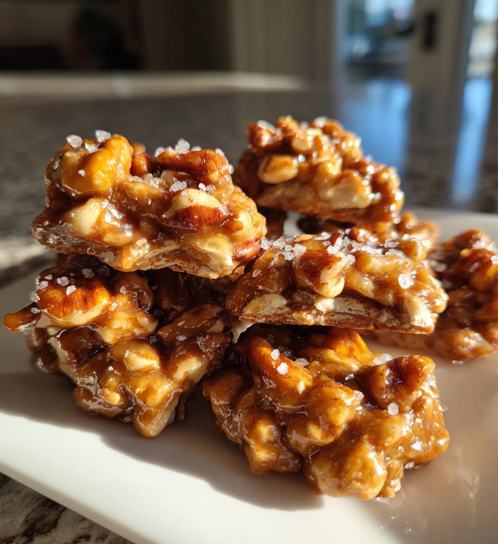 Sea Salted Praline Pecan Clusters