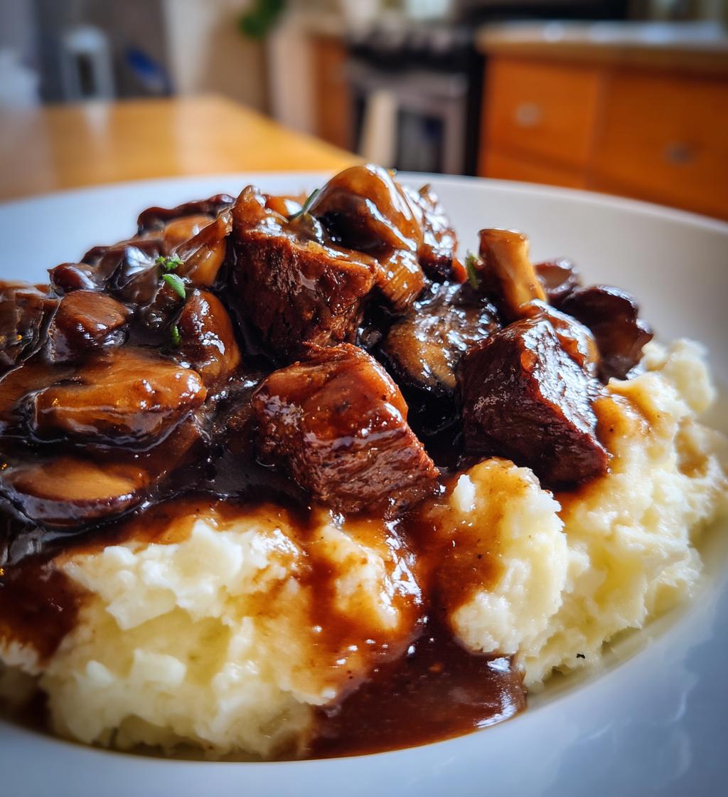 Slow Cooker Beef Tips with Gravy - detail 1