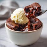 Slow Cooker Chocolate Lava Brownie Pudding