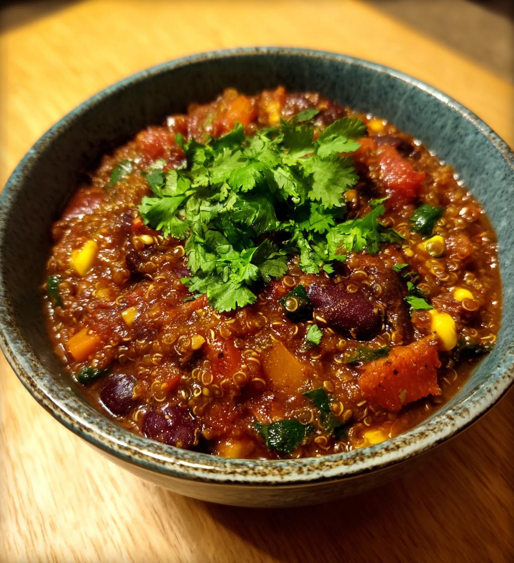 Slow Cooker Lentil and Quinoa Chili - detail 1