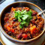 Slow Cooker Lentil and Quinoa Chili