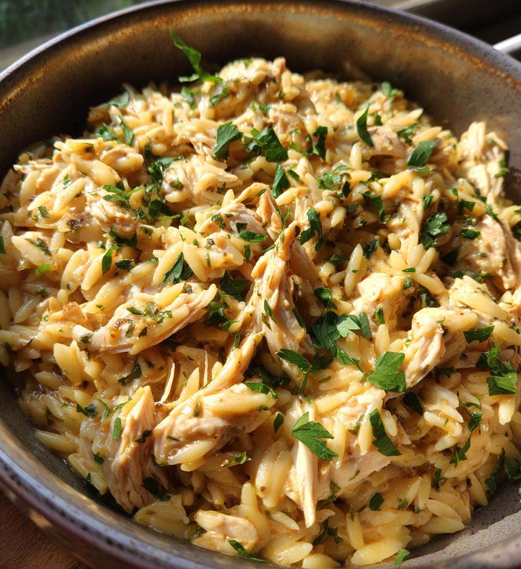 Slow Cooker Parmesan Herb Chicken with Orzo - detail 1