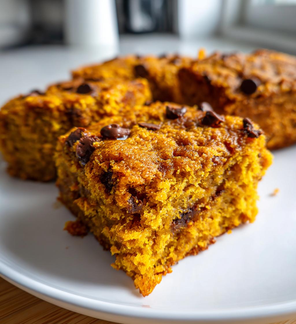 Soft Pumpkin Blondies