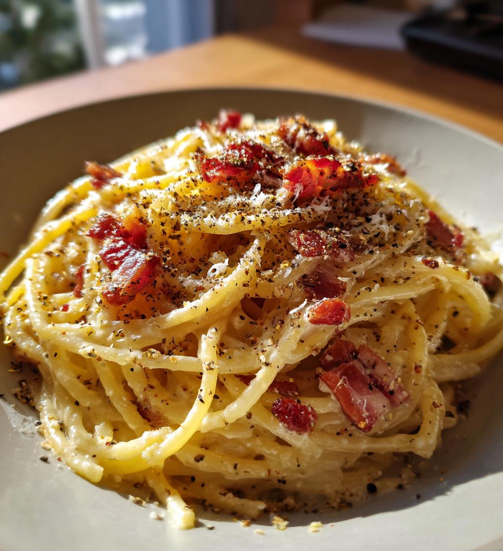 Spaghetti Carbonara - detail 1