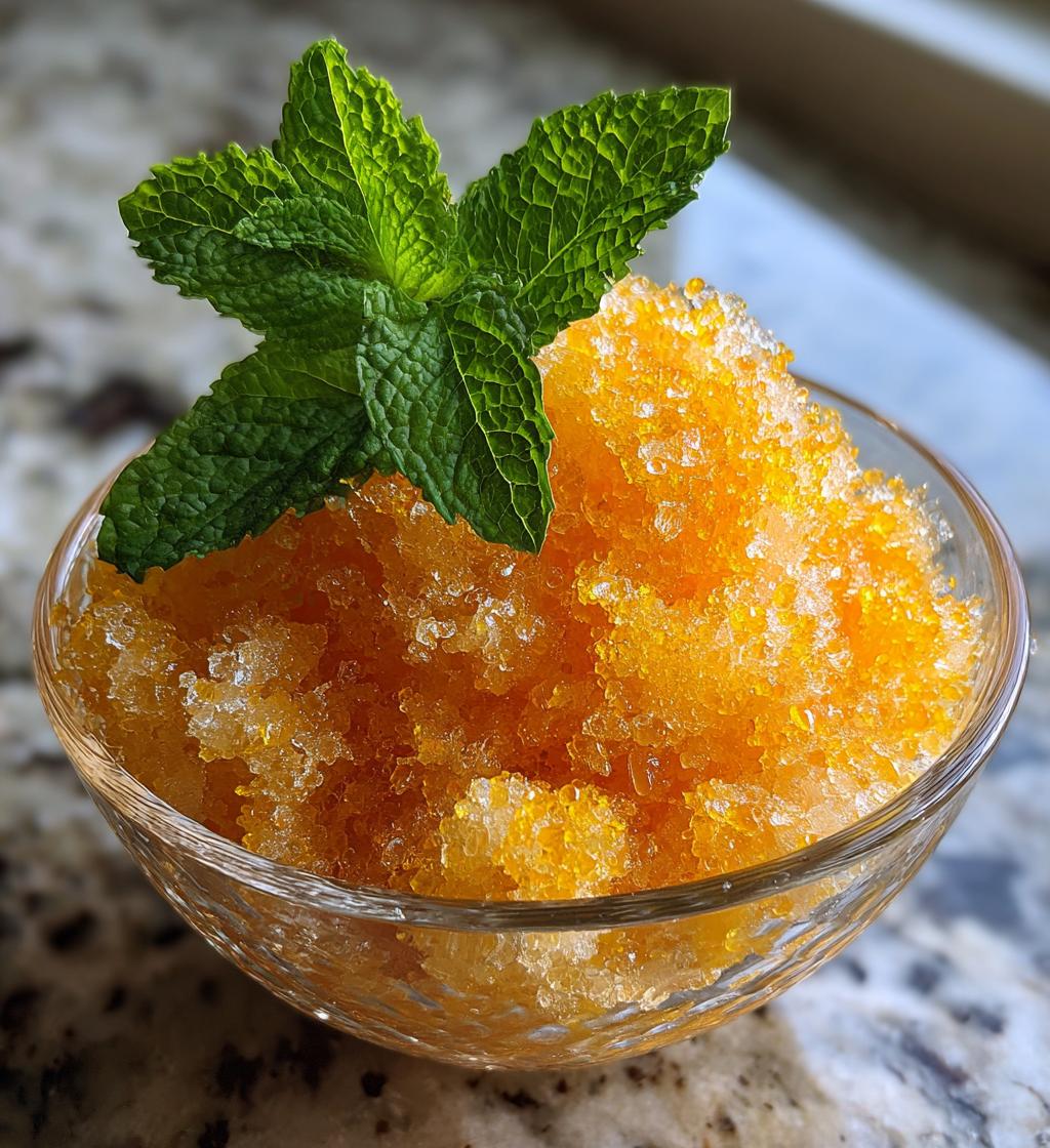 Sparkling Citrus Rose Granita - detail 1