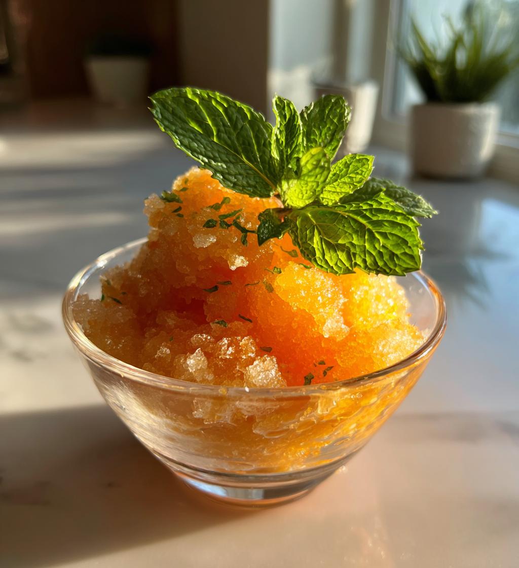 Sparkling Citrus Rose Granita