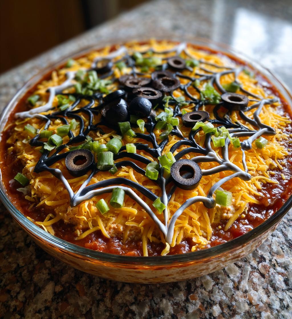 Spider Web Taco Dip