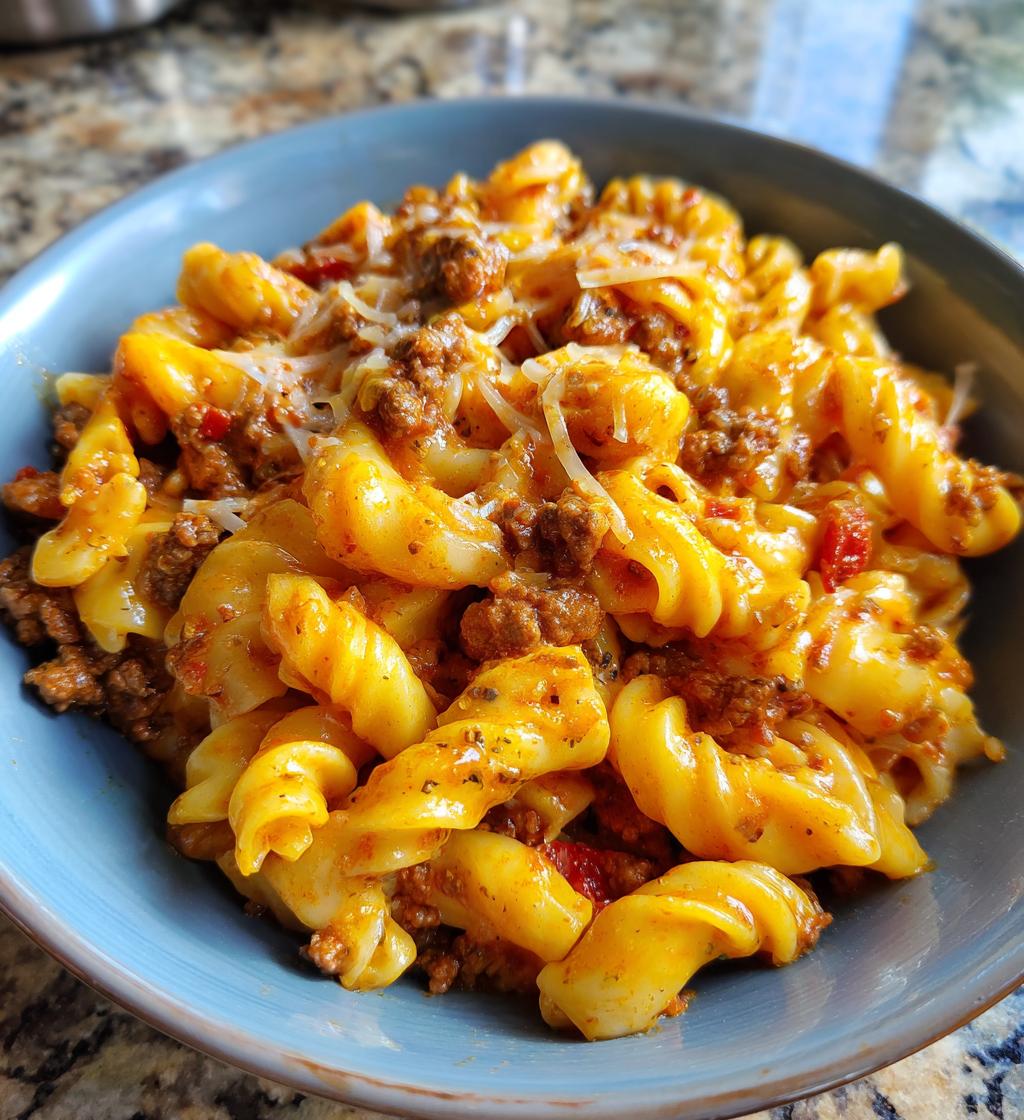 Stovetop Creamy Ground Beef Pasta - detail 1