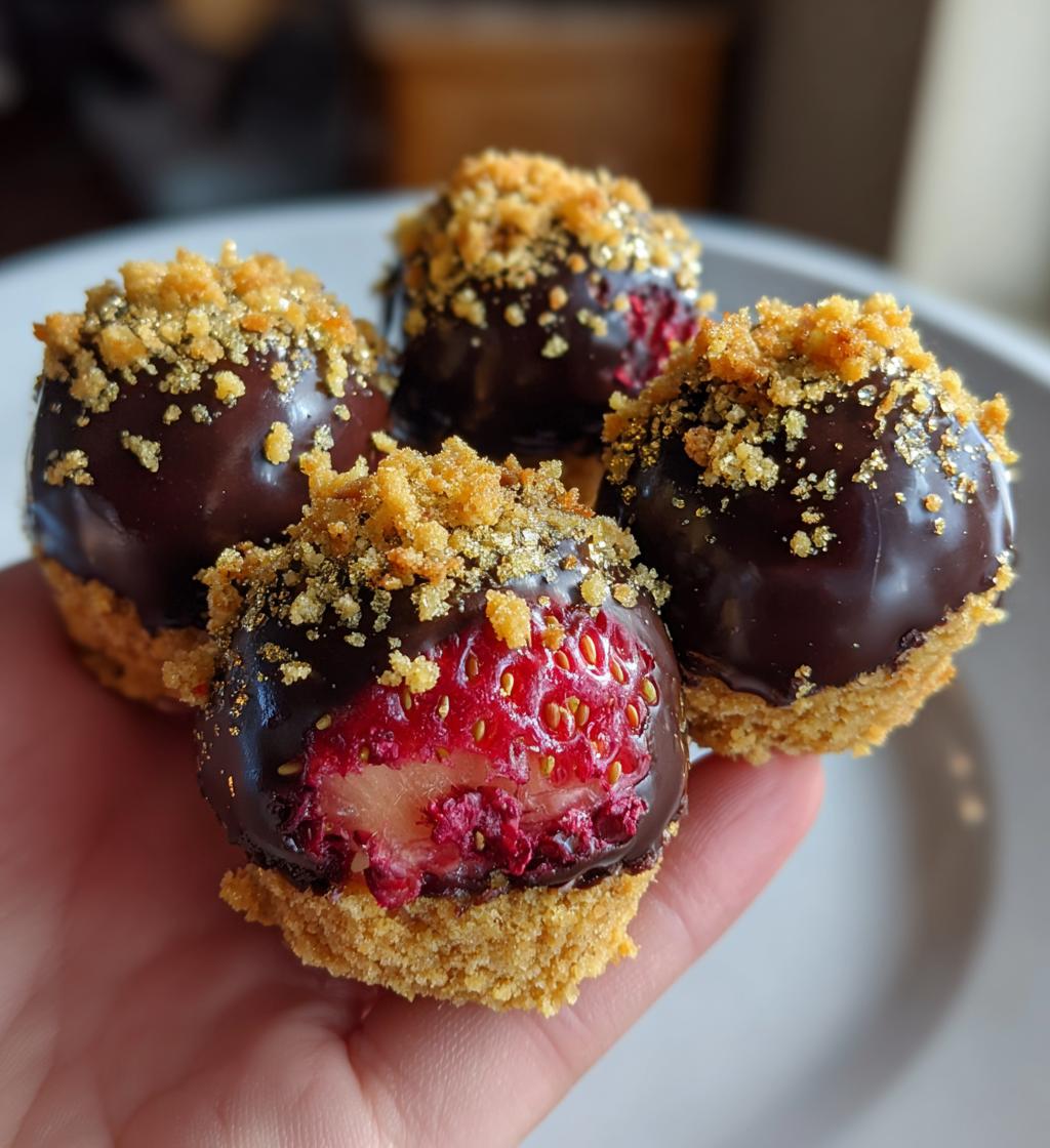 Strawberry Cheesecake Truffle Bombs - detail 1