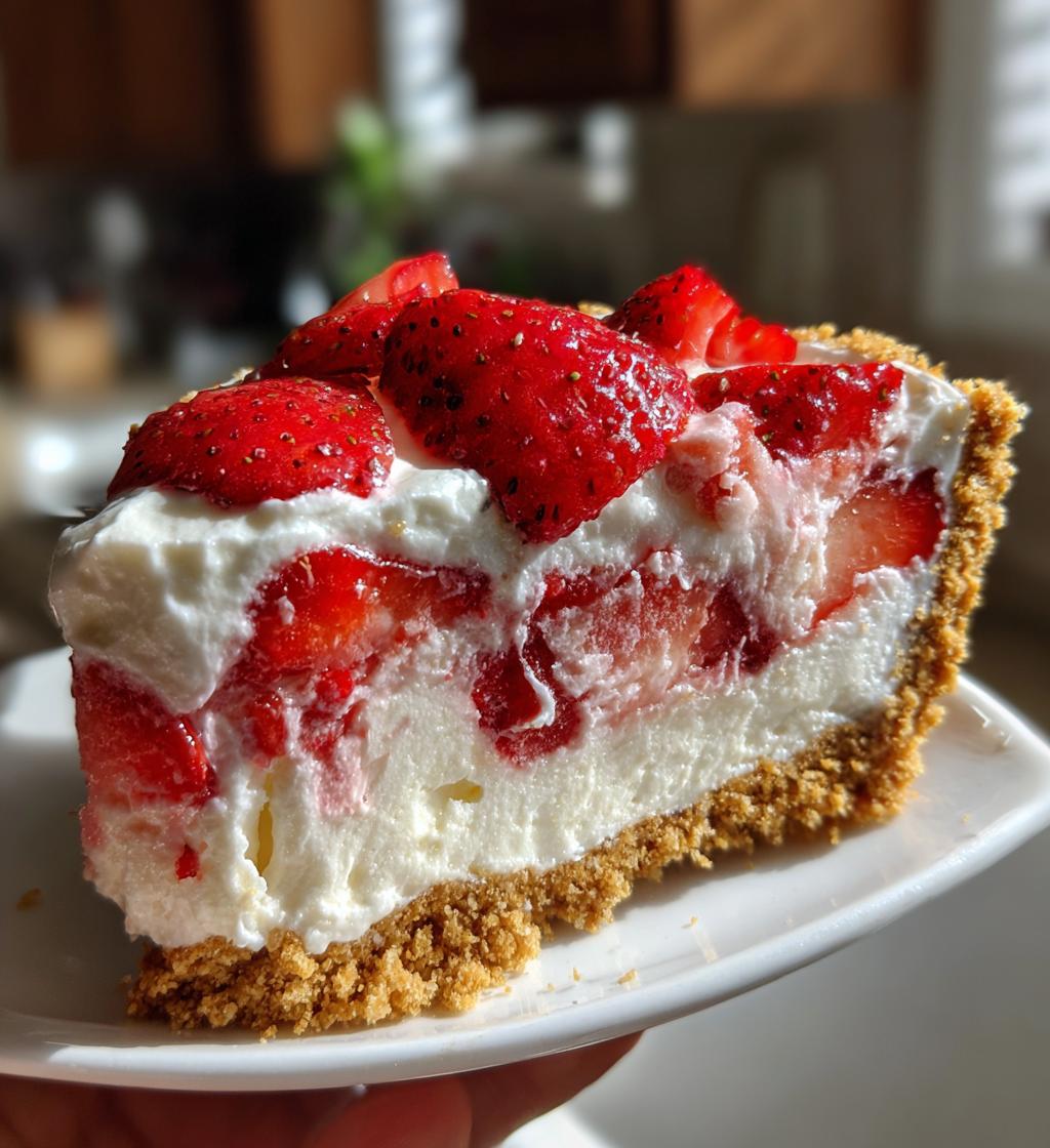 Strawberry Shortcake Freezer Pie - detail 1