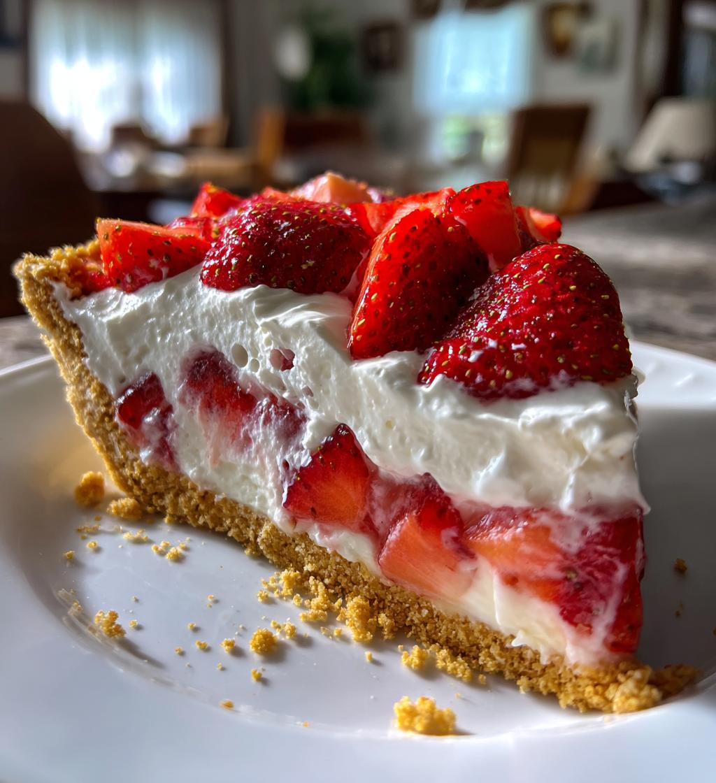 Strawberry Shortcake Freezer Pie