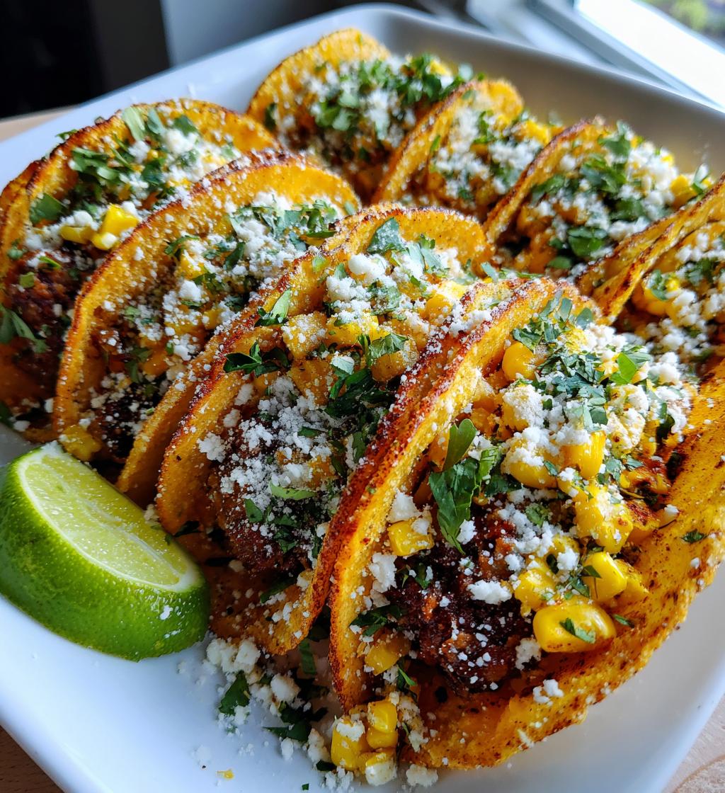 Street Corn Smash Burger Tacos - detail 1