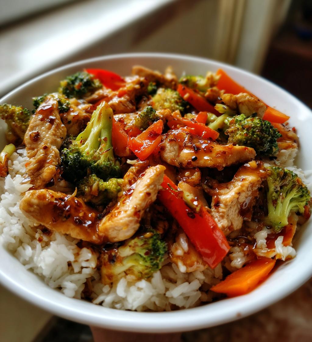 Sweet Chili Garlic Chicken Stir Fry