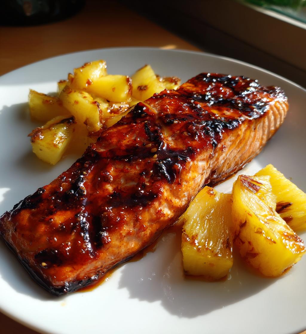 Sweet Pineapple Honey Salmon - detail 1