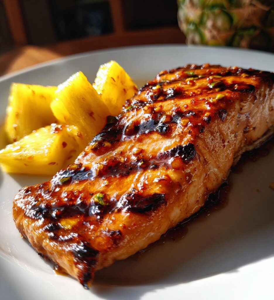 Sweet Pineapple Honey Salmon