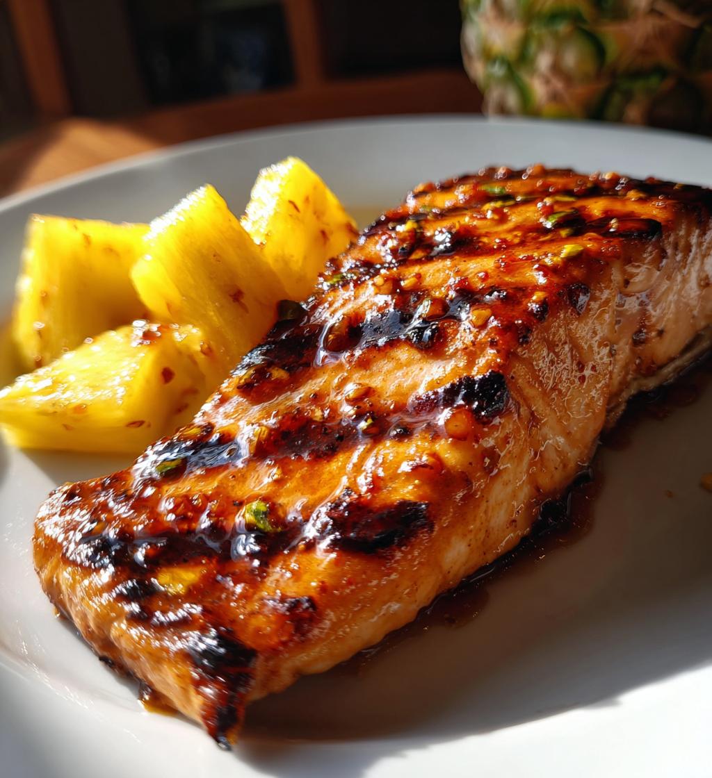 Sweet Pineapple Honey Salmon