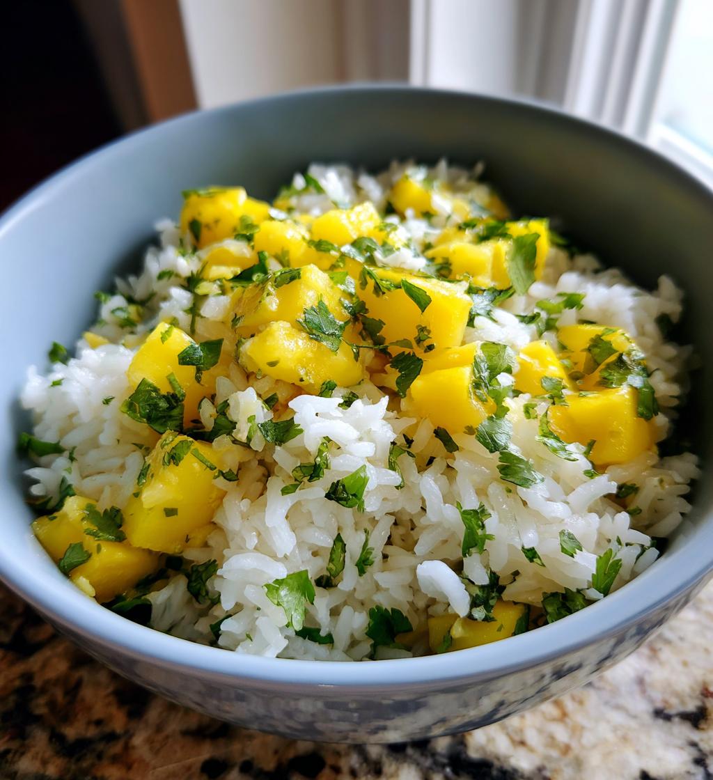 Tropical Mango Lime Rice - detail 1