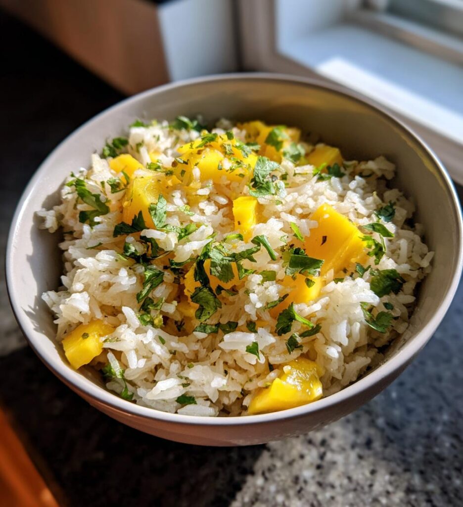 Tropical Mango Lime Rice