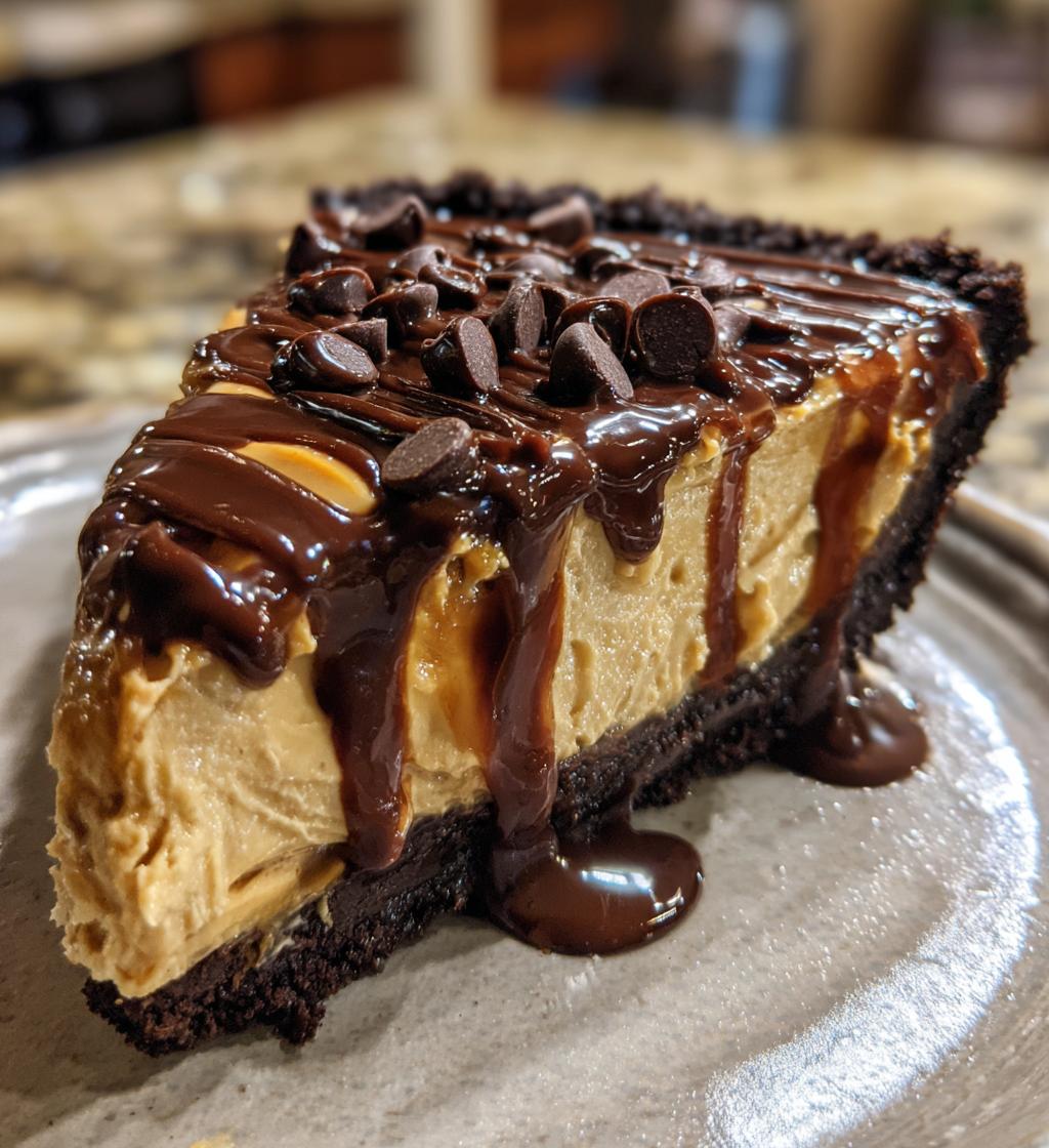 Unbelievable Peanut Butter Pie with Chocolate Crust - detail 1