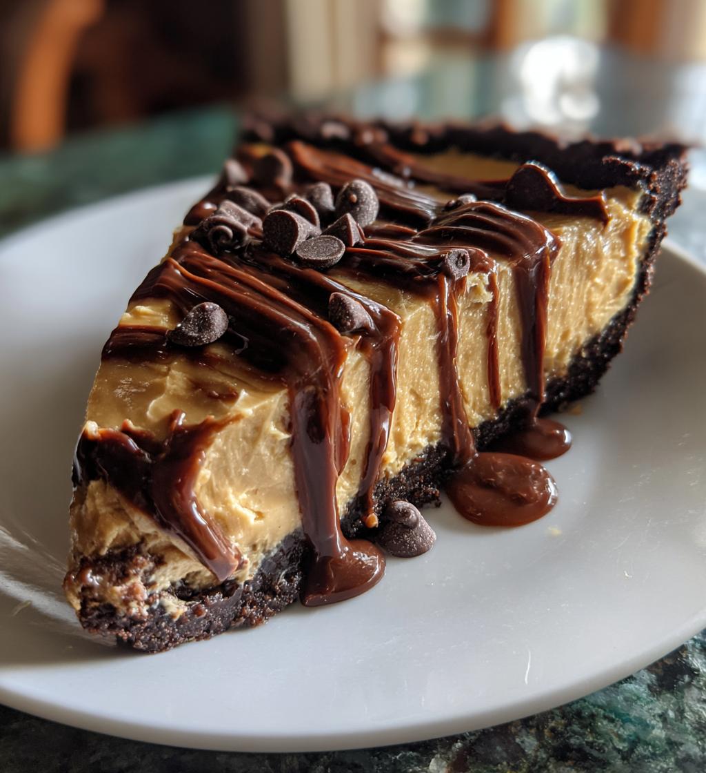 Unbelievable Peanut Butter Pie with Chocolate Crust