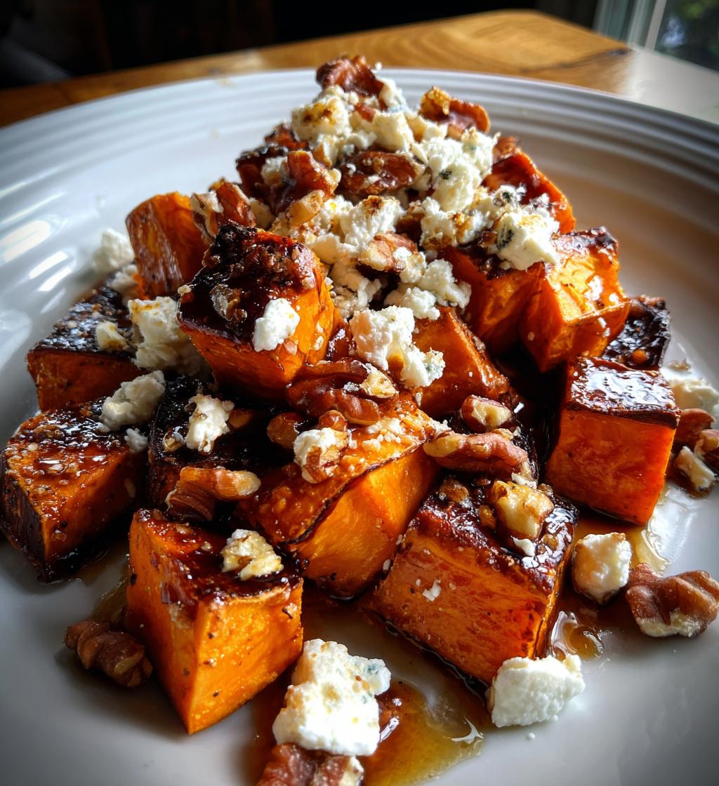 Walnut Maple Goat Cheese Roasted Sweet Potatoes - detail 1