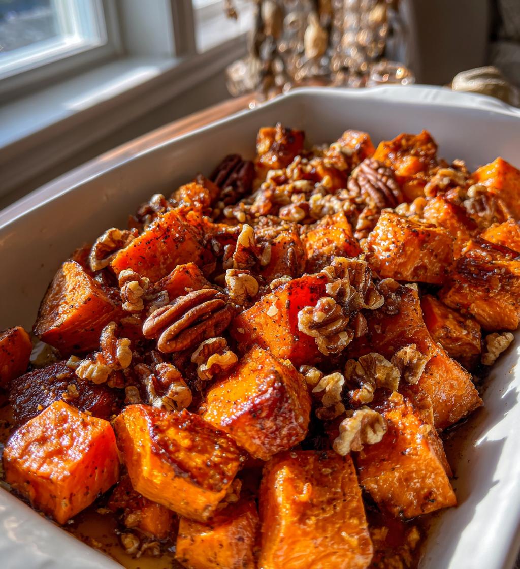 Walnut Maple Roasted Sweet Potatoes - detail 1