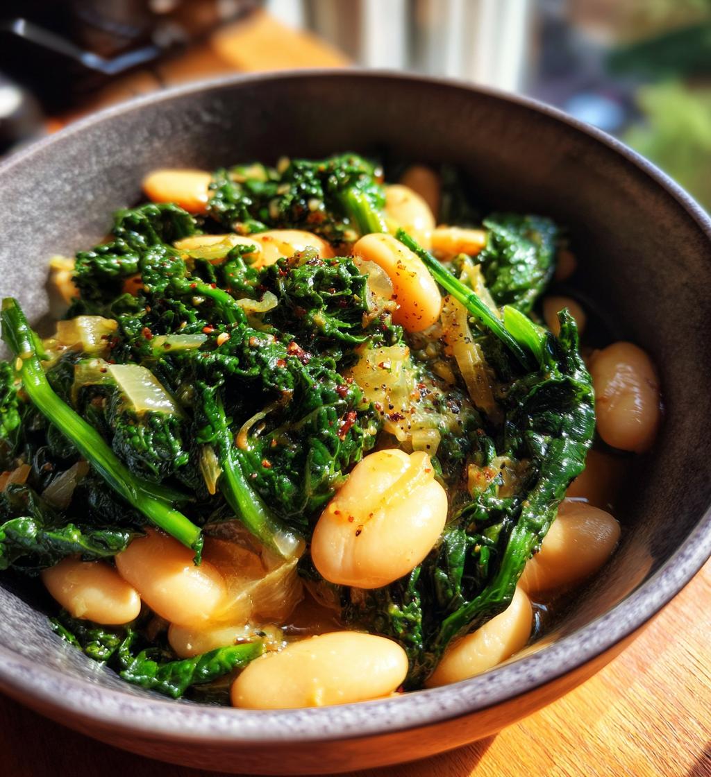 White Beans and Greens - detail 1