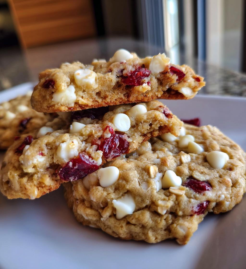 White Chocolate Oatmeal Cranberry Cookies - detail 1