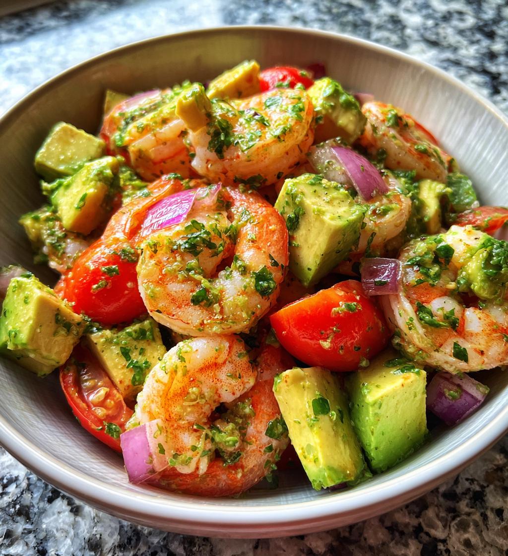 Zesty Lime Shrimp and Avocado Salad - detail 1