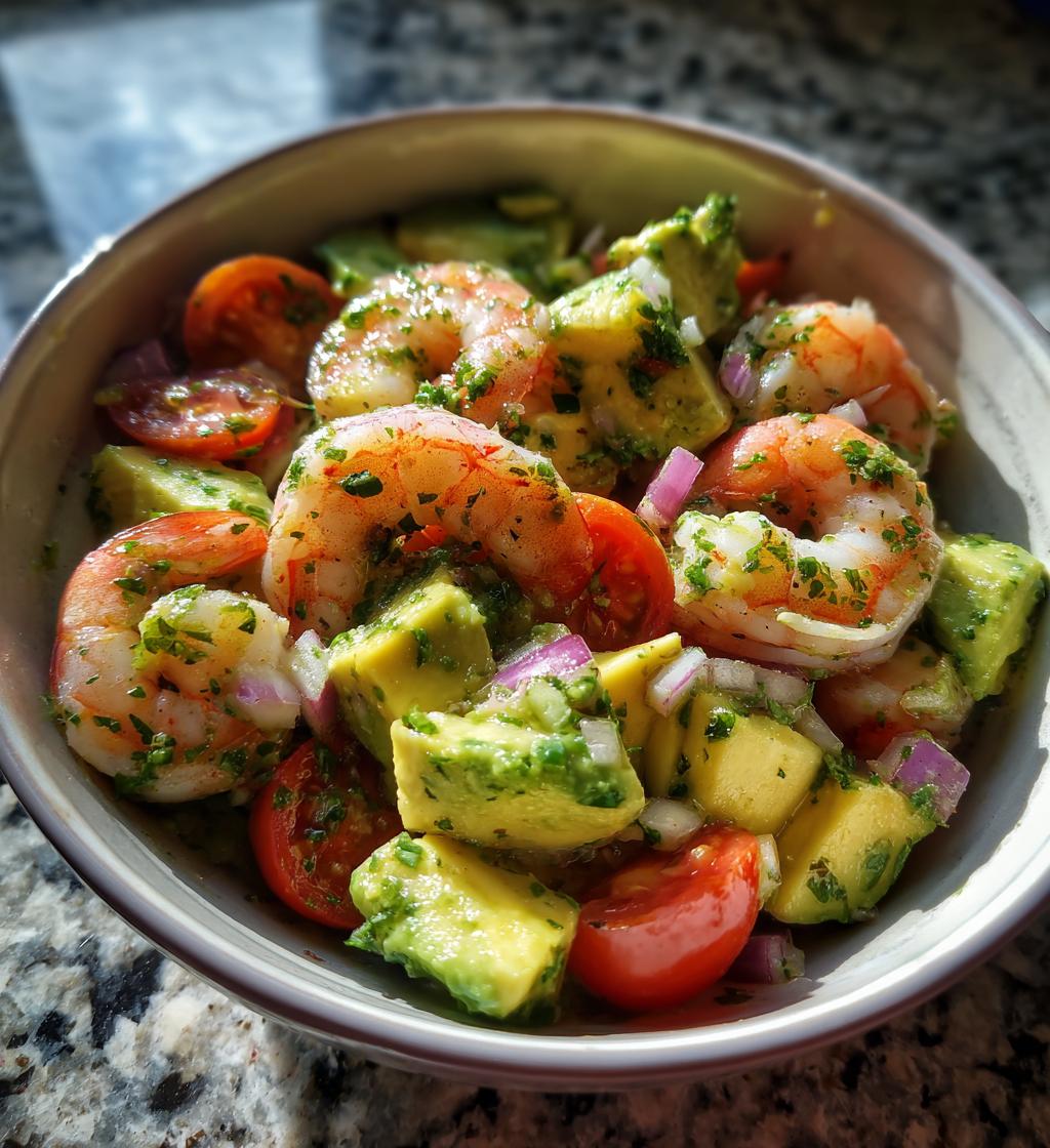 Zesty Lime Shrimp and Avocado Salad