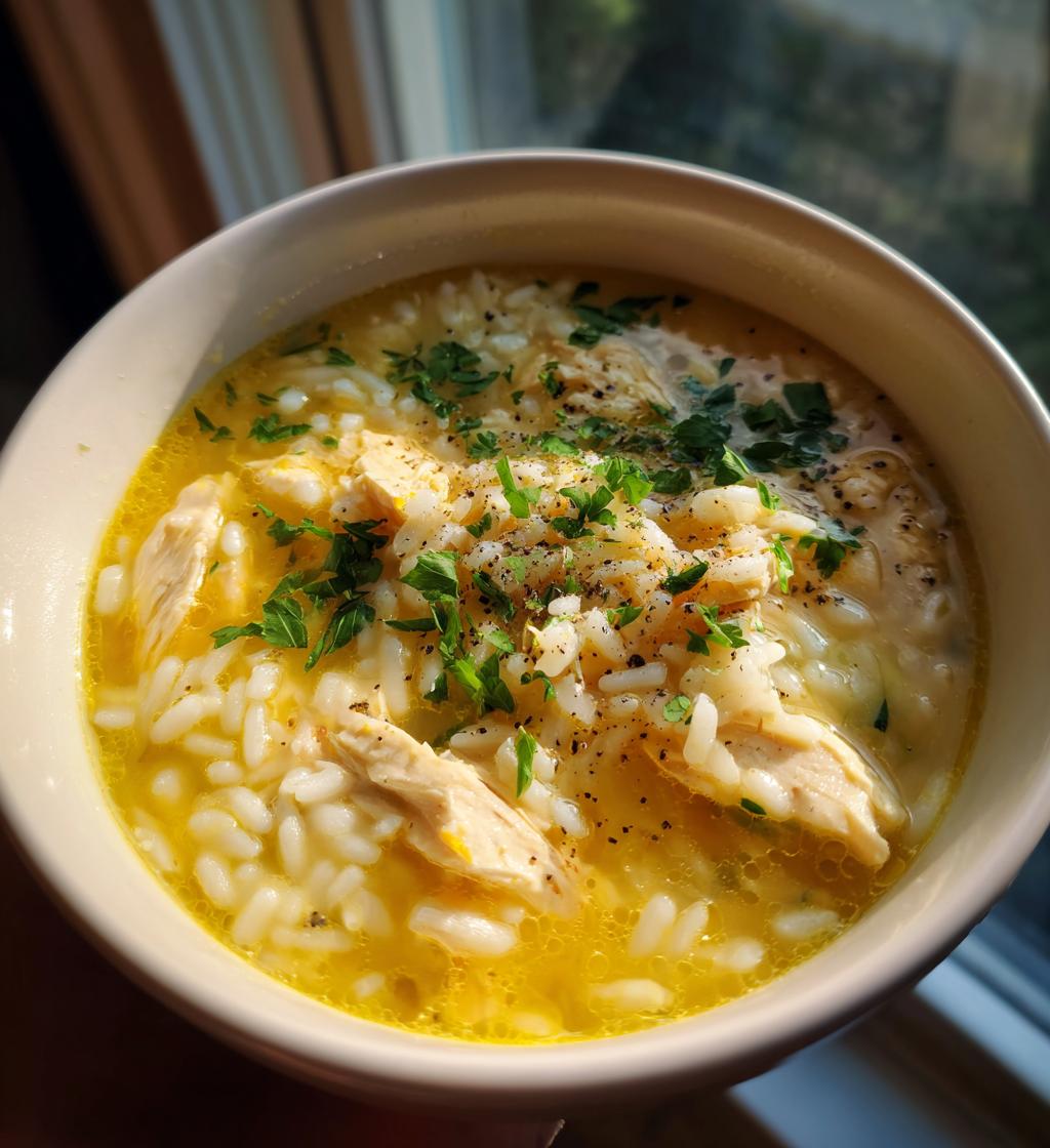 avgolemono soup - detail 1
