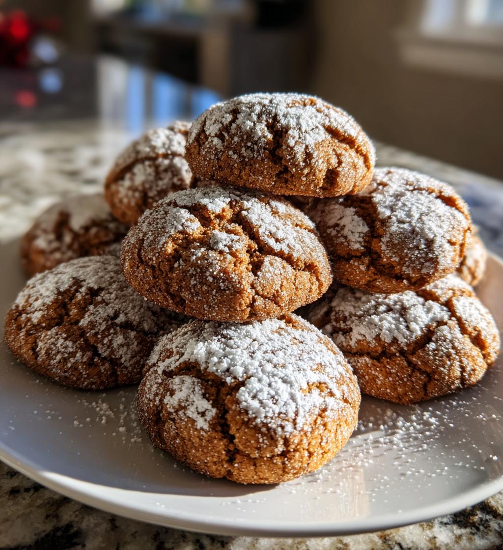 cinnamon coffee crinkles cookies - detail 1
