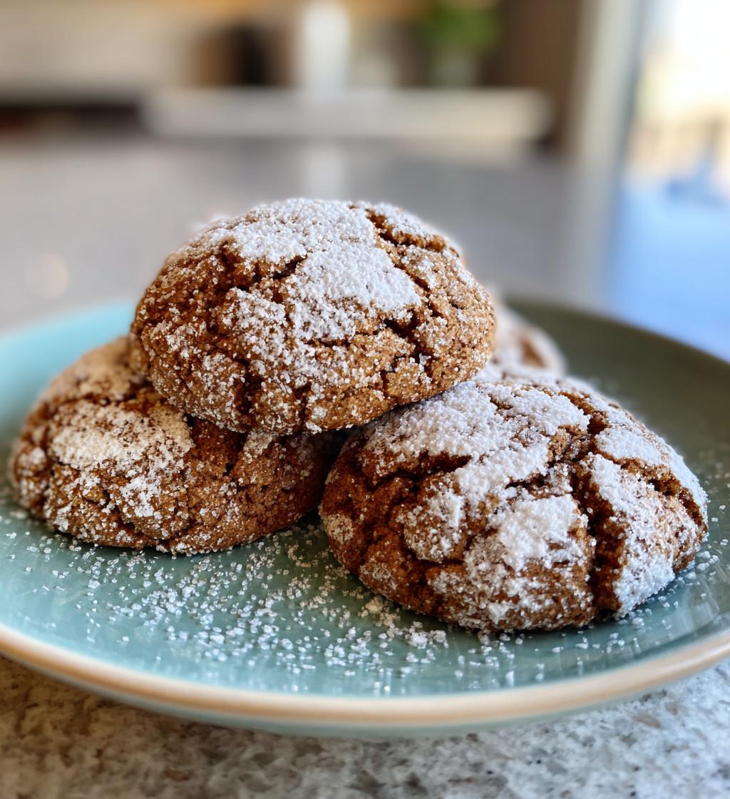 cinnamon coffee crinkles cookies