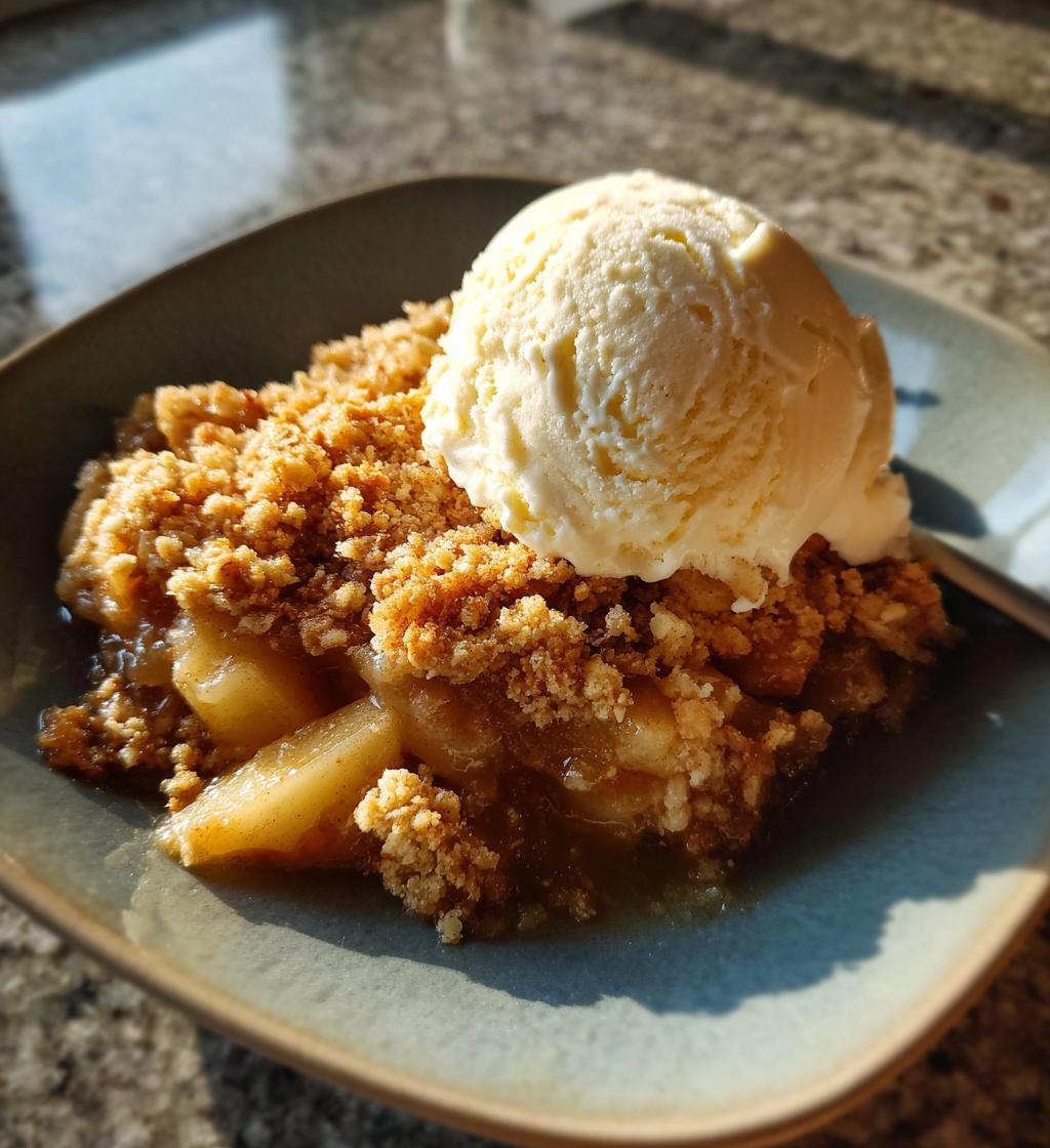classic apple crumble
