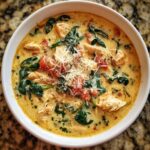 creamy marry me tuscan chicken soup