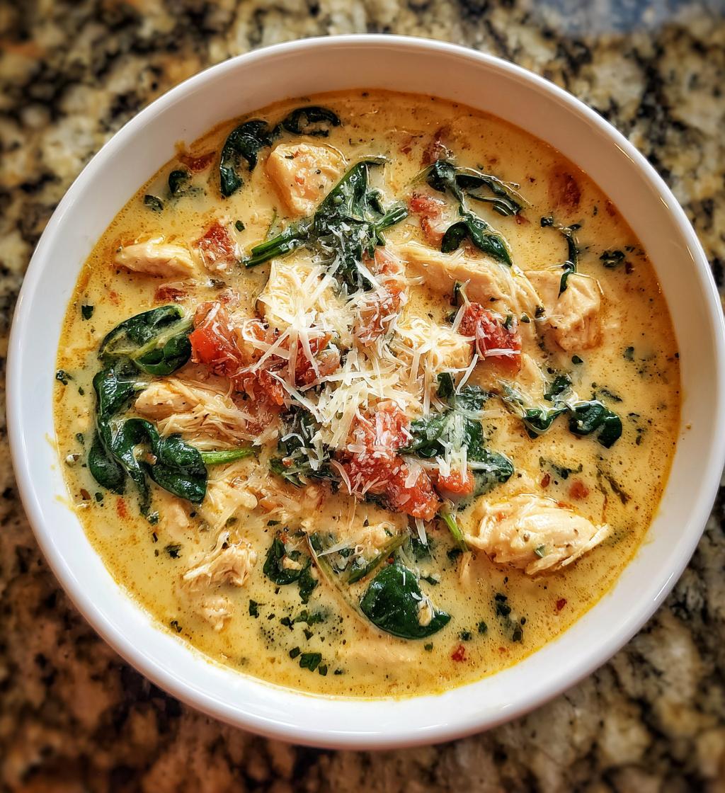 creamy marry me tuscan chicken soup