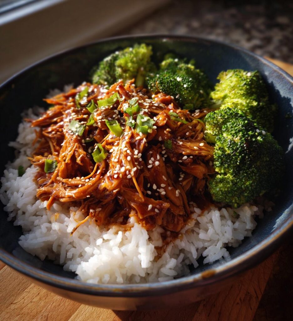 crockpot teriyaki chicken and rice