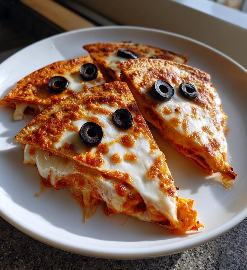 ghost quesadillas halloween cheese