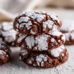 halloween crinkle cookies
