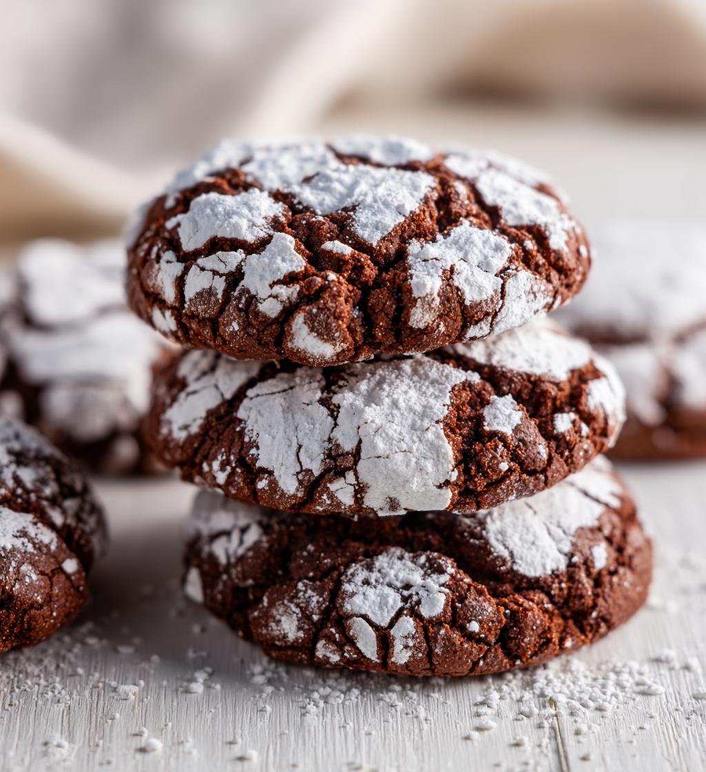 halloween crinkle cookies