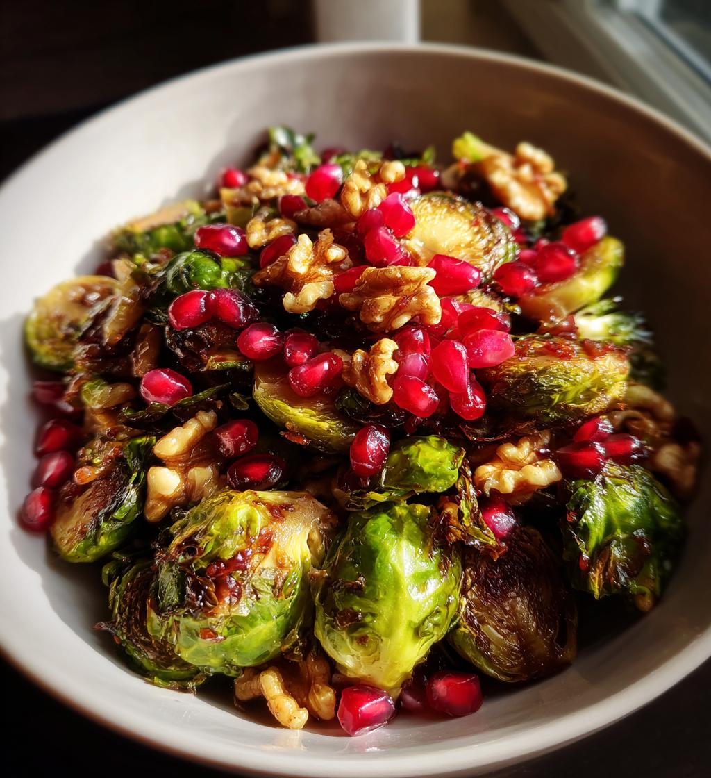 pomegranate brussels sprouts
