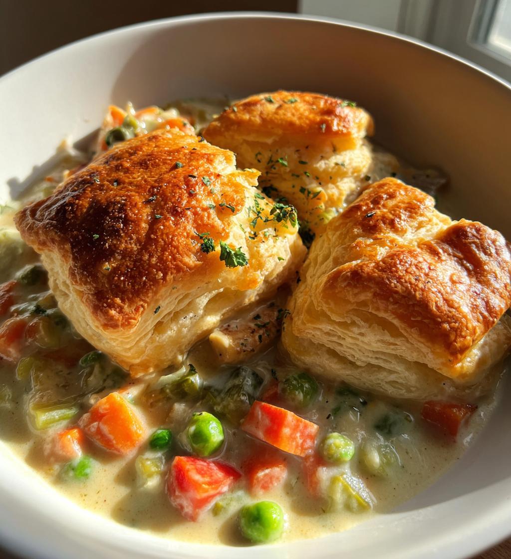 veggie pot pie soup - detail 1