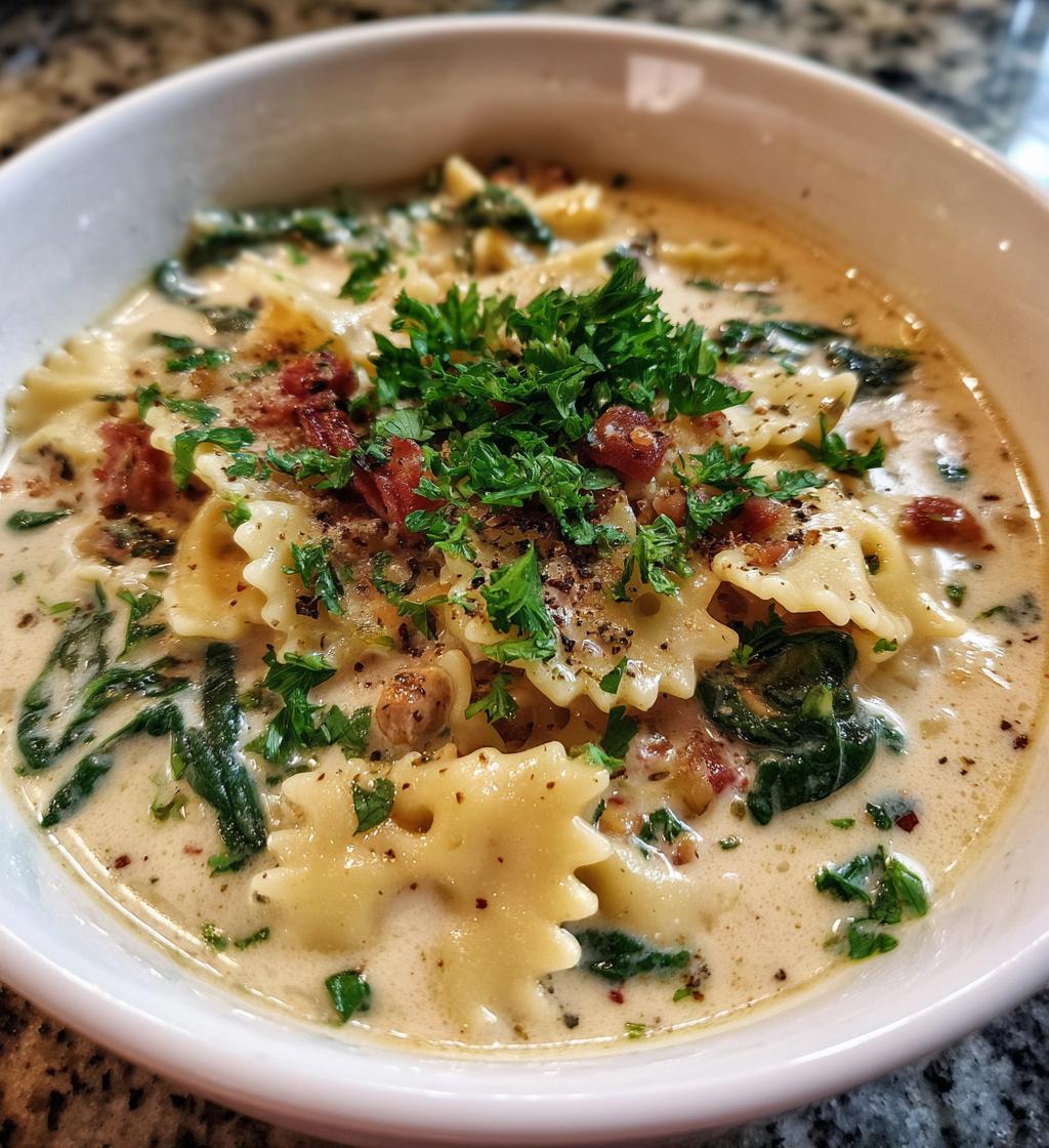 Alfredo Lasagna Soup - detail 1