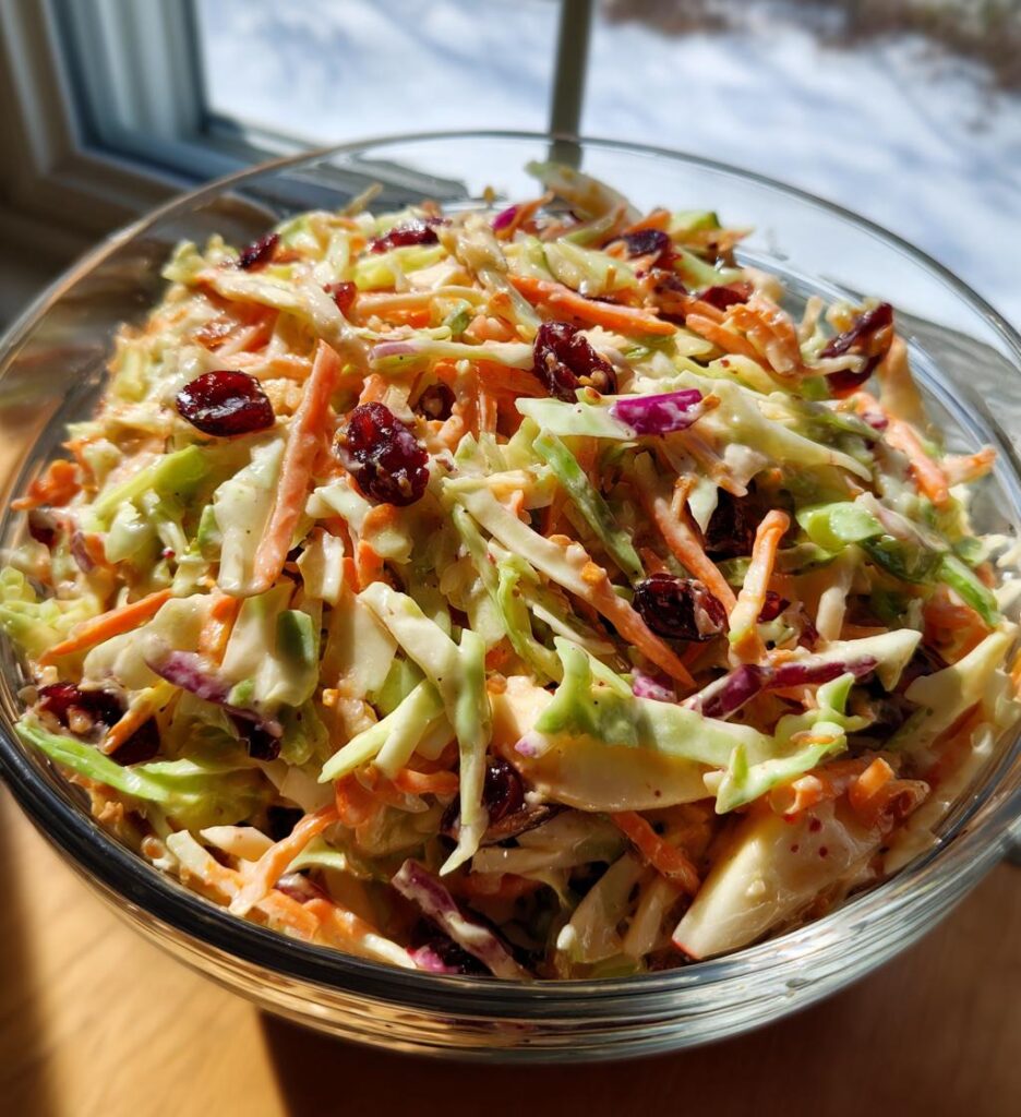 Apple Cranberry Coleslaw
