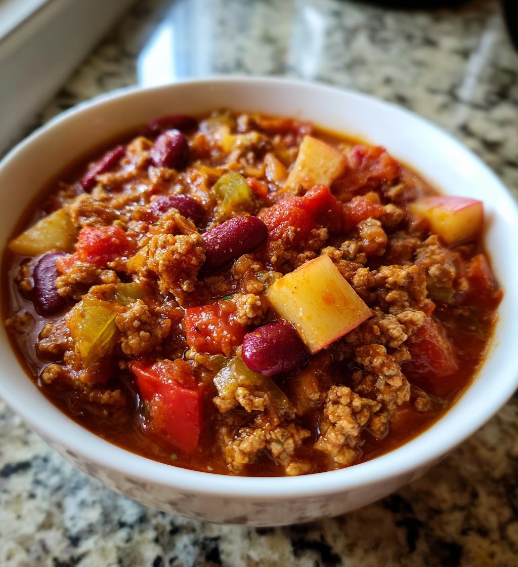 Apple Sage Turkey Chili - detail 1