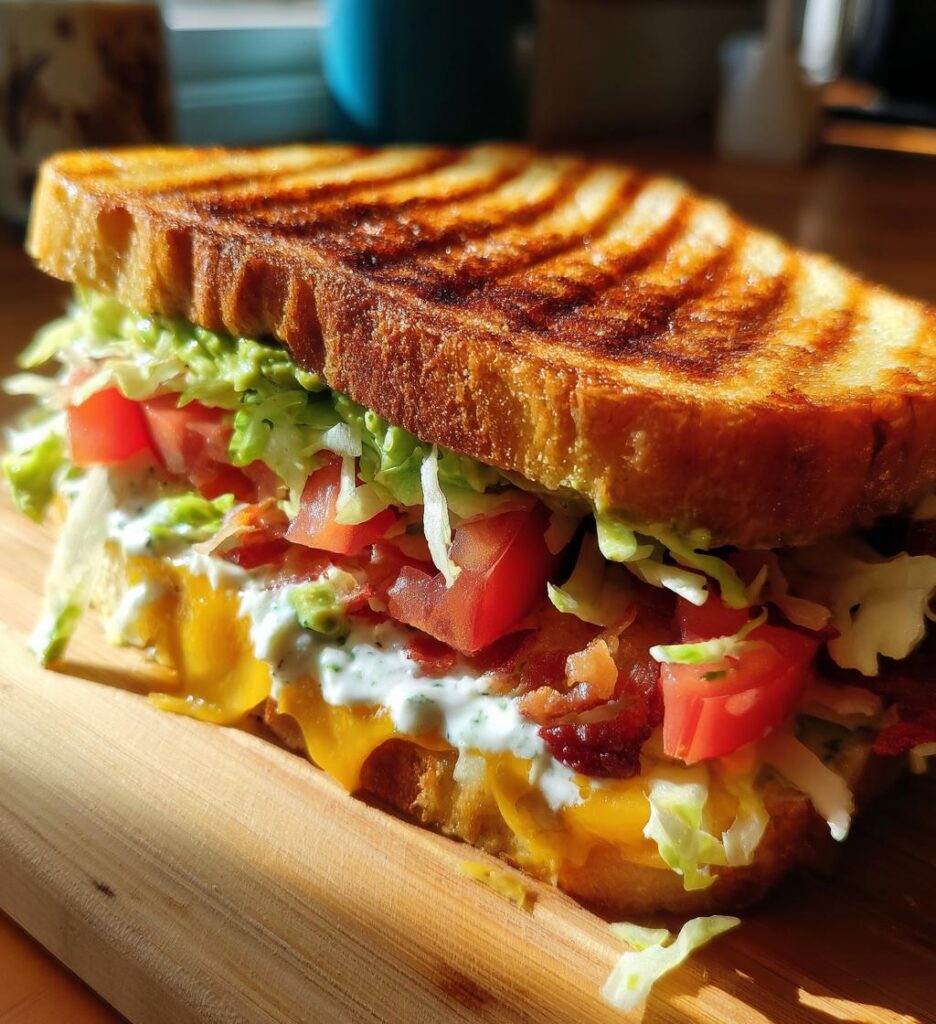 Avocado Ranch Panini Sandwich